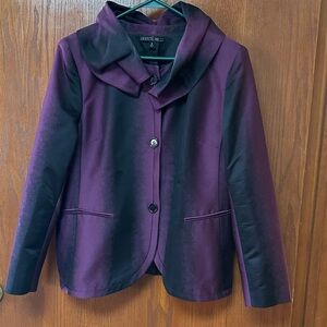 Lafayette 148 New York Purple and Black Blazer